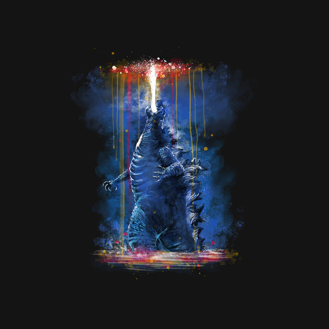 Watercolor Godzilla-None-Stretched-Canvas-zascanauta