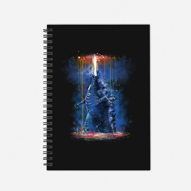 Watercolor Godzilla-None-Dot Grid-Notebook-zascanauta