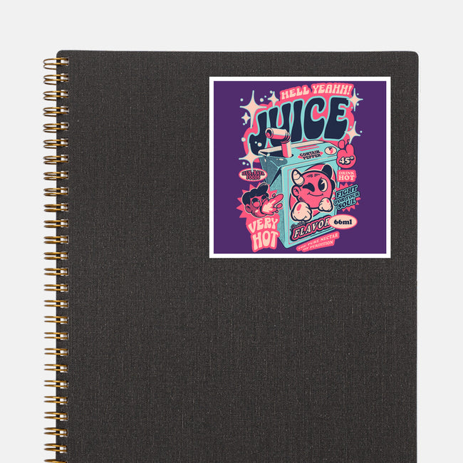 Hell Yeah Juice-None-Glossy-Sticker-ilustrata