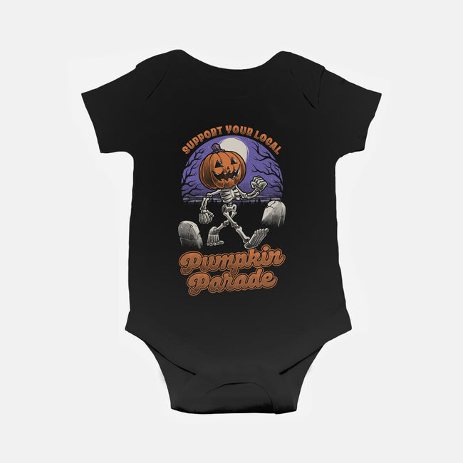 Halloween Pumpkin Parade-Baby-Basic-Onesie-Studio Mootant