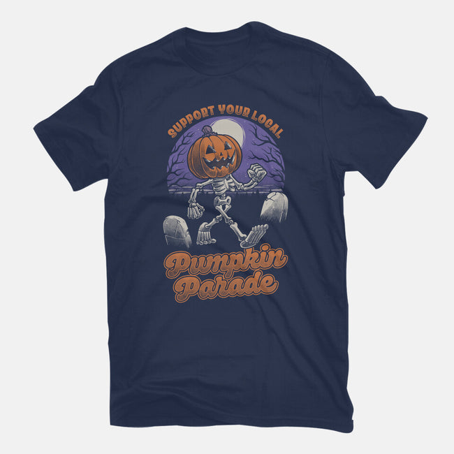 Halloween Pumpkin Parade-Mens-Basic-Tee-Studio Mootant