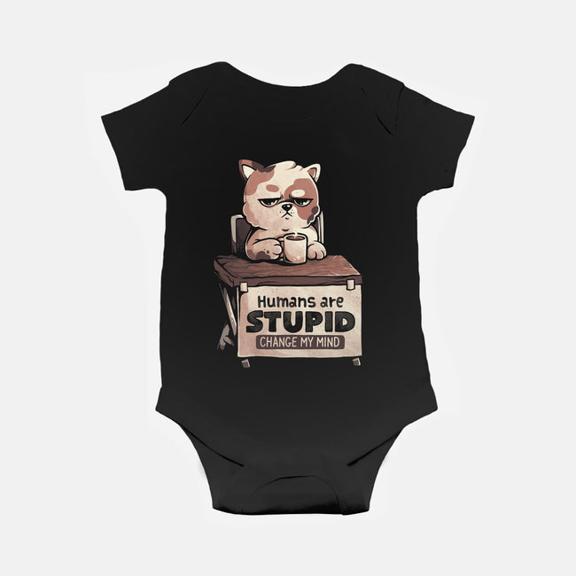 Humans Are Stupid-Baby-Basic-Onesie-eduely