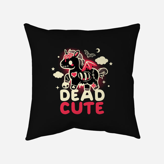 Dead Cute Unicorn-None-Removable Cover w Insert-Throw Pillow-NemiMakeit