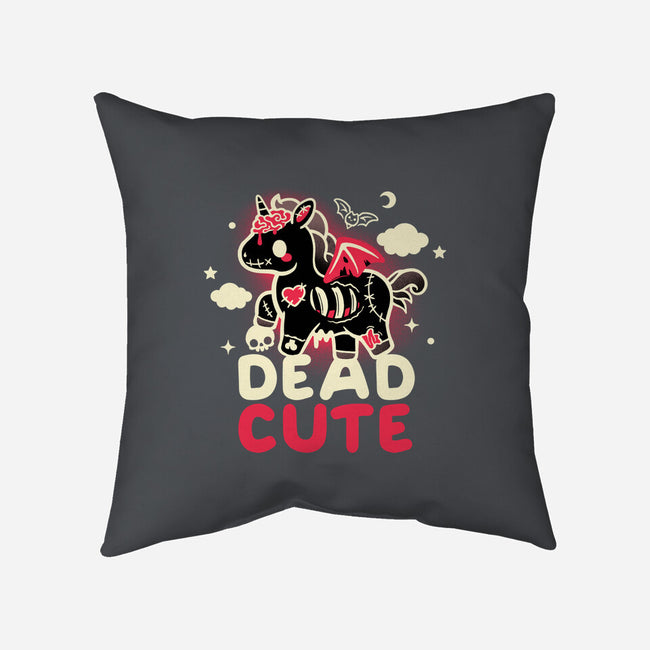 Dead Cute Unicorn-None-Removable Cover w Insert-Throw Pillow-NemiMakeit