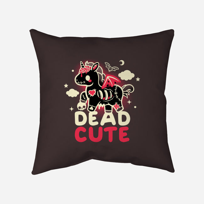 Dead Cute Unicorn-None-Removable Cover w Insert-Throw Pillow-NemiMakeit