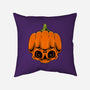 The Pumpkin Skull-None-Removable Cover w Insert-Throw Pillow-Alundrart
