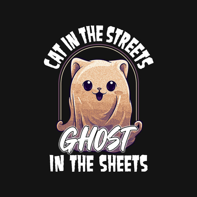 Ghost In The Sheets-Cat-Basic-Pet Tank-neverbluetshirts