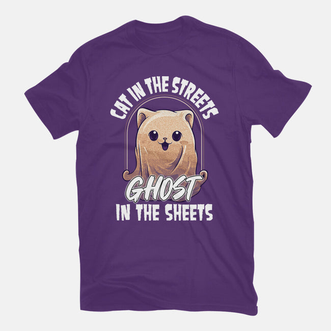 Ghost In The Sheets-Womens-Basic-Tee-neverbluetshirts