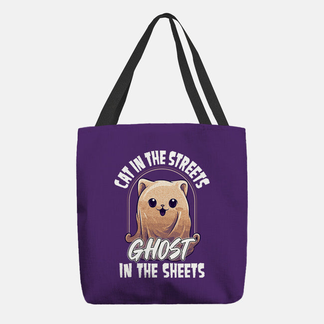 Ghost In The Sheets-None-Basic Tote-Bag-neverbluetshirts