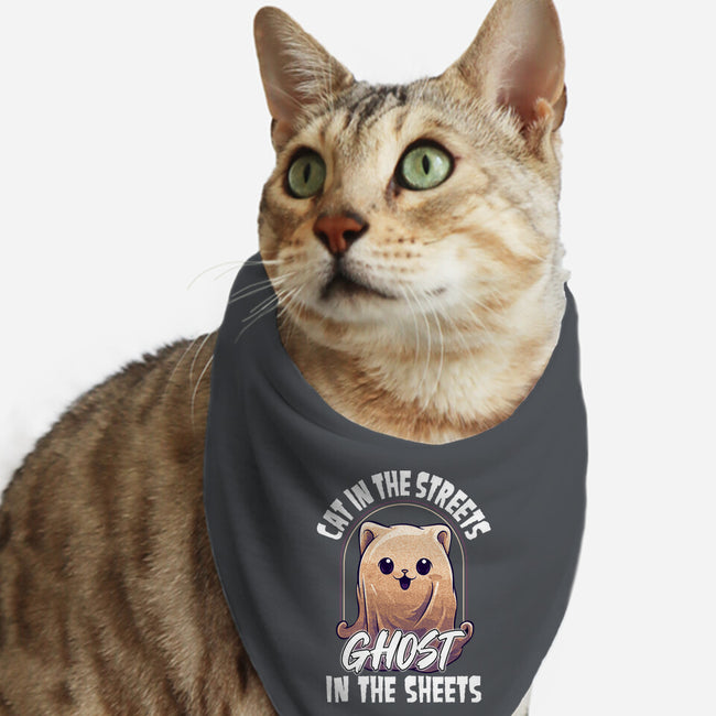Ghost In The Sheets-Cat-Bandana-Pet Collar-neverbluetshirts