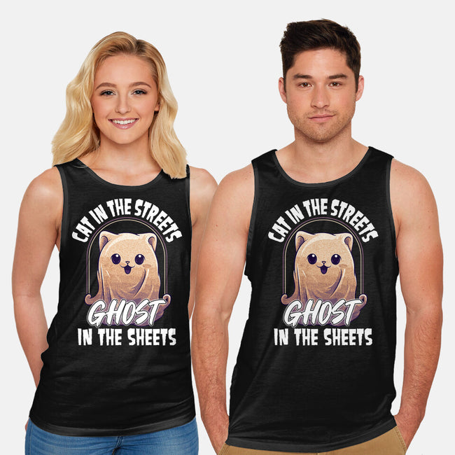 Ghost In The Sheets-Unisex-Basic-Tank-neverbluetshirts