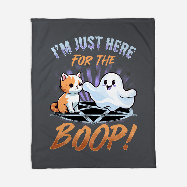 Just Here For The Boop-None-Fleece-Blanket-neverbluetshirts