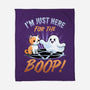 Just Here For The Boop-None-Fleece-Blanket-neverbluetshirts