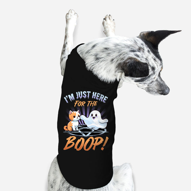 Just Here For The Boop-Dog-Basic-Pet Tank-neverbluetshirts