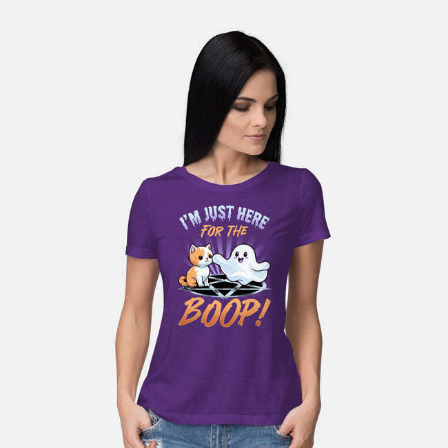 Just Here For The Boop-Womens-Basic-Tee-neverbluetshirts