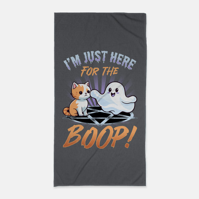 Just Here For The Boop-None-Beach-Towel-neverbluetshirts