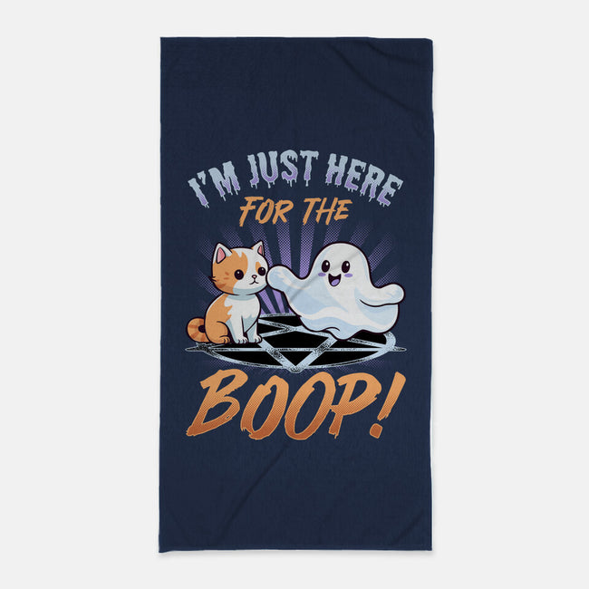 Just Here For The Boop-None-Beach-Towel-neverbluetshirts