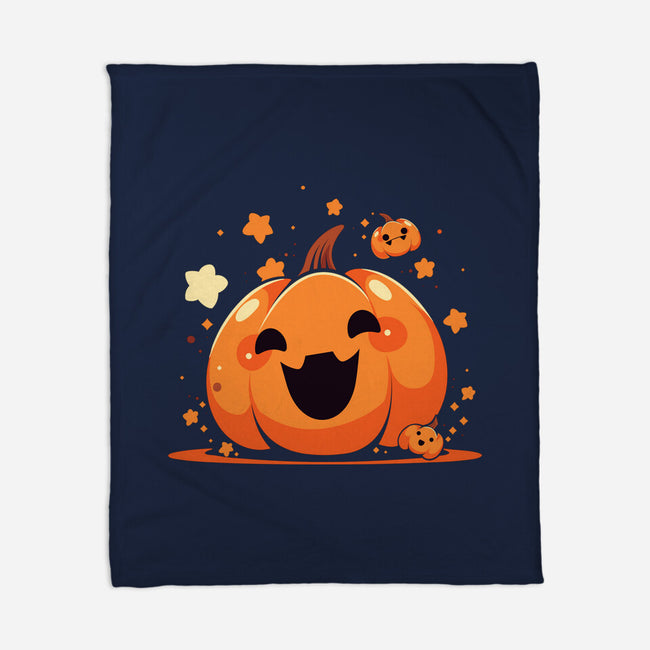 Kawaii Pumpkin Halloween-None-Fleece-Blanket-neverbluetshirts