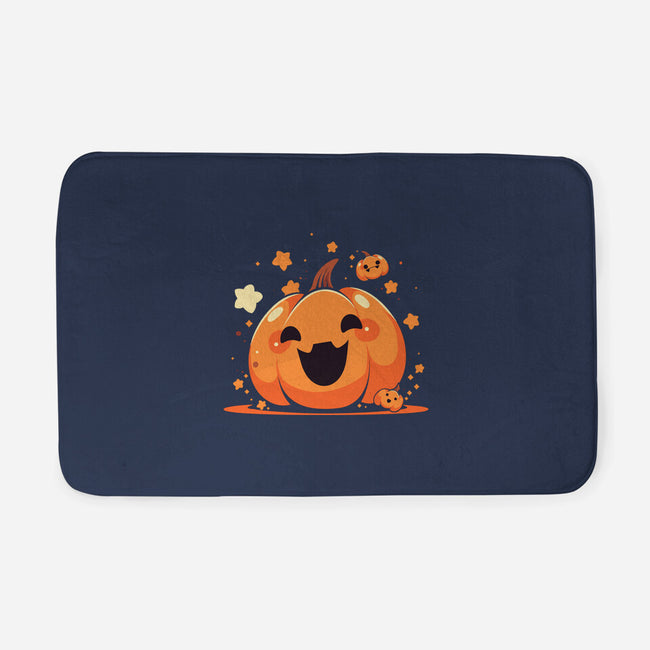 Kawaii Pumpkin Halloween-None-Memory Foam-Bath Mat-neverbluetshirts