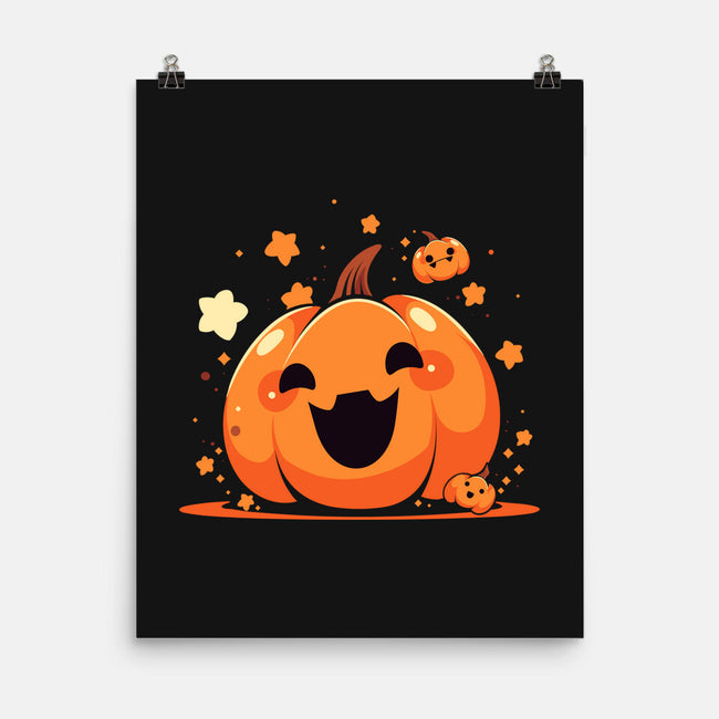 Kawaii Pumpkin Halloween-None-Matte-Poster-neverbluetshirts