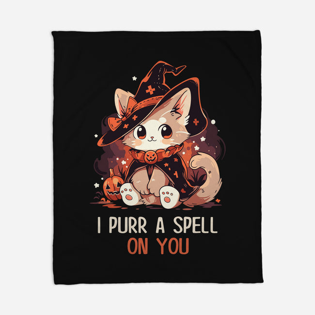 Purr A Spell On You-None-Fleece-Blanket-neverbluetshirts