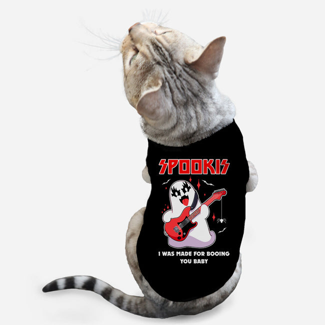 Spookis Ghost Band-Cat-Basic-Pet Tank-neverbluetshirts