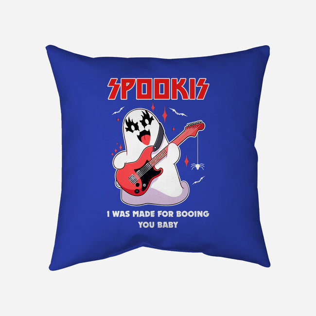 Spookis Ghost Band-None-Removable Cover-Throw Pillow-neverbluetshirts