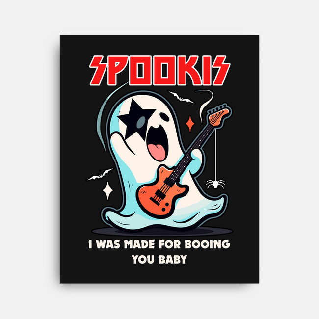 Spookis Ghost Rock And Roll-None-Stretched-Canvas-neverbluetshirts