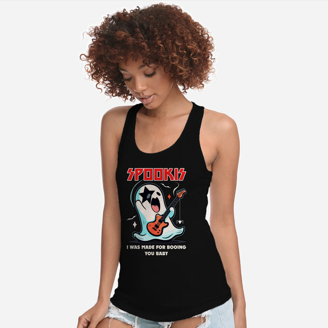 Spookis Ghost Rock And Roll-Womens-Racerback-Tank-neverbluetshirts