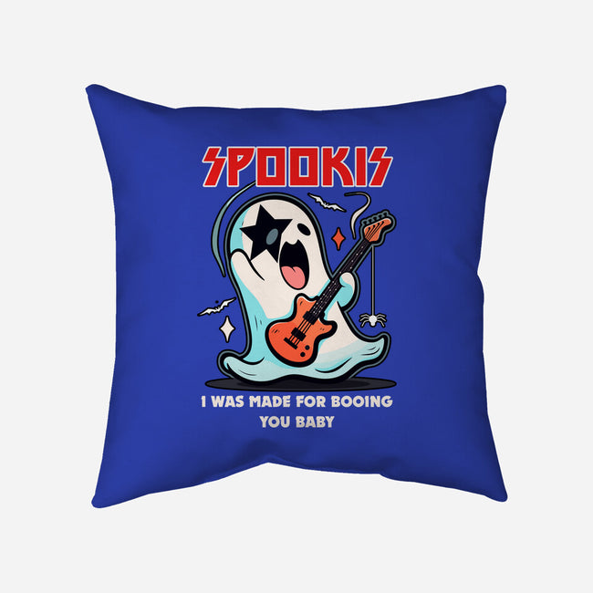 Spookis Ghost Rock And Roll-None-Removable Cover-Throw Pillow-neverbluetshirts