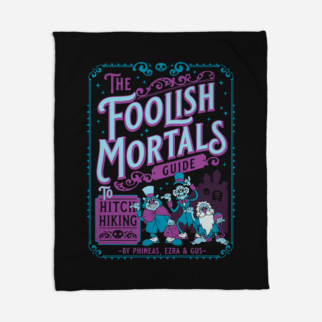 Foolish Mortals Hitchhiking Guide-None-Fleece-Blanket-Nemons