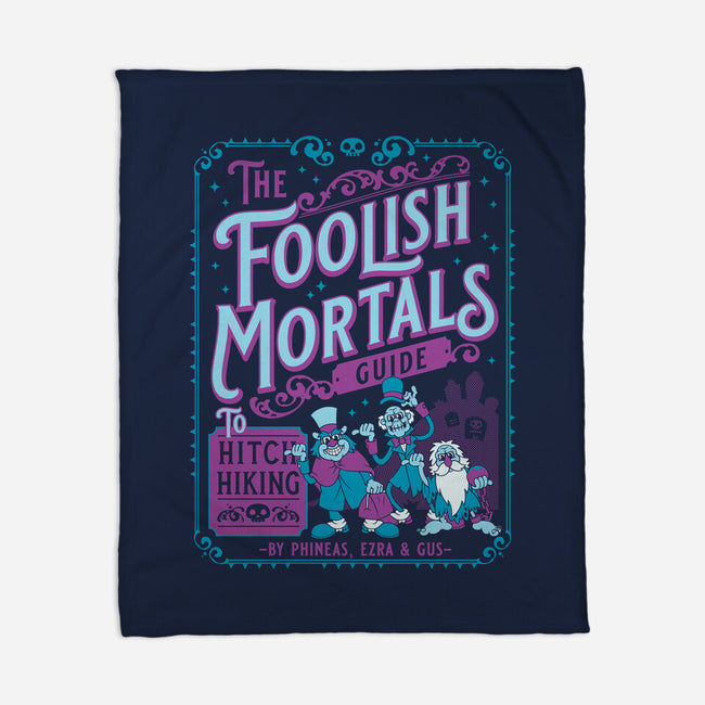 Foolish Mortals Hitchhiking Guide-None-Fleece-Blanket-Nemons