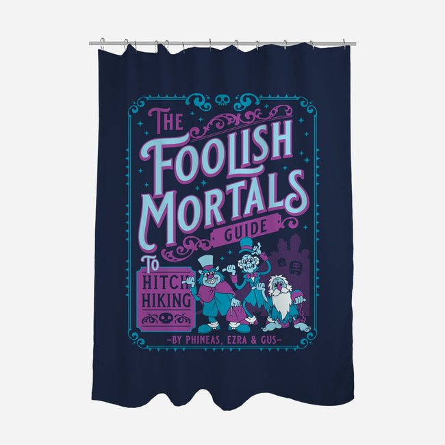 Foolish Mortals Hitchhiking Guide-None-Polyester-Shower Curtain-Nemons