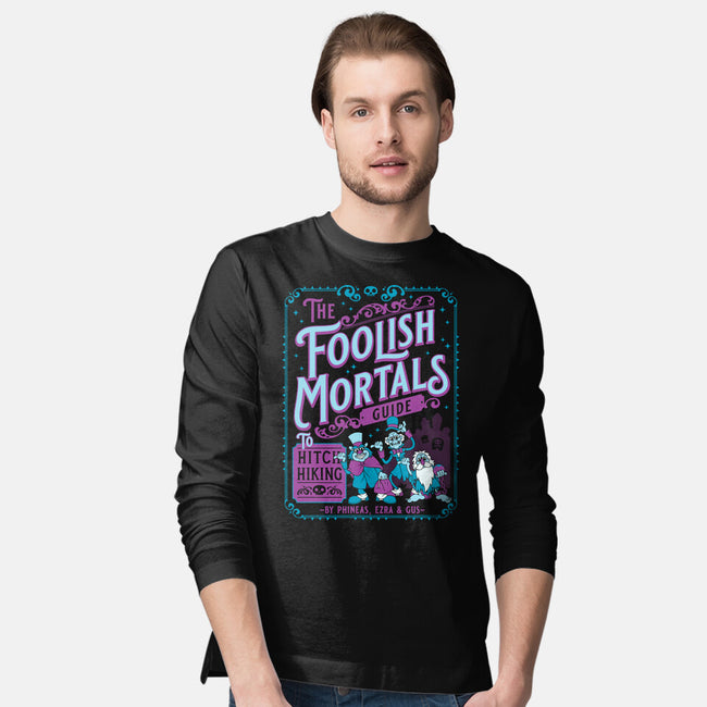 Foolish Mortals Hitchhiking Guide-Mens-Long Sleeved-Tee-Nemons