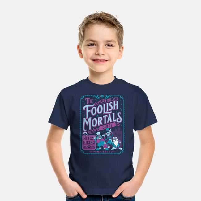 Foolish Mortals Hitchhiking Guide-Youth-Basic-Tee-Nemons