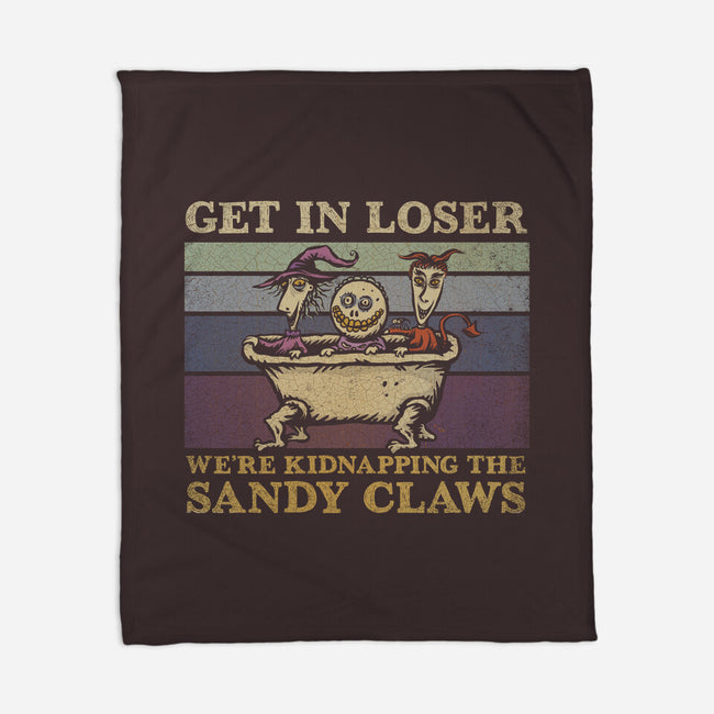 We're Kidnapping The Sandy Claws-None-Fleece-Blanket-kg07
