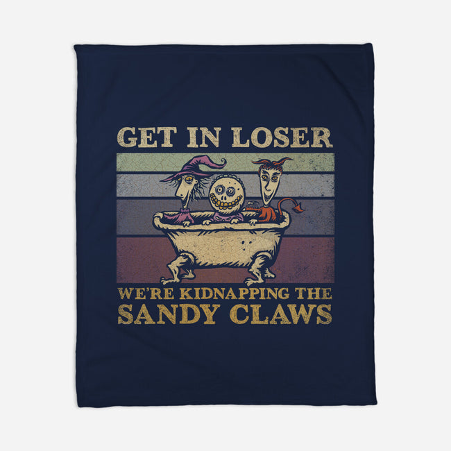 We're Kidnapping The Sandy Claws-None-Fleece-Blanket-kg07