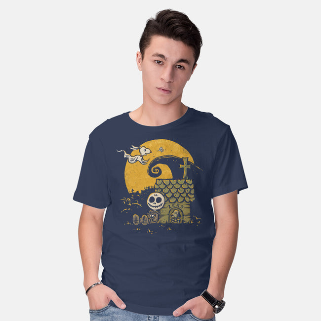 A Boy And His Ghost Dog-Mens-Basic-Tee-kg07