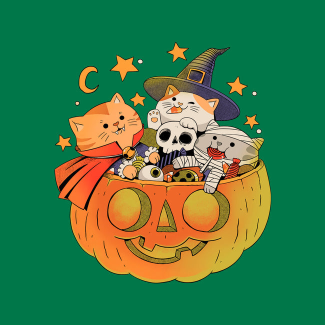 Pumpkin And Cats-Womens-Basic-Tee-ppmid