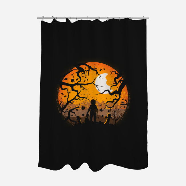 Tricking And Treating-None-Polyester-Shower Curtain-rocketman_art