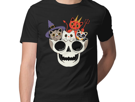 Skull And Spooky Cats