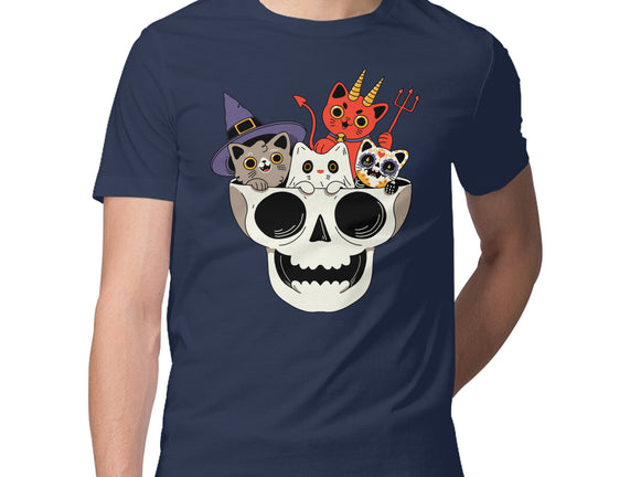 Skull And Spooky Cats