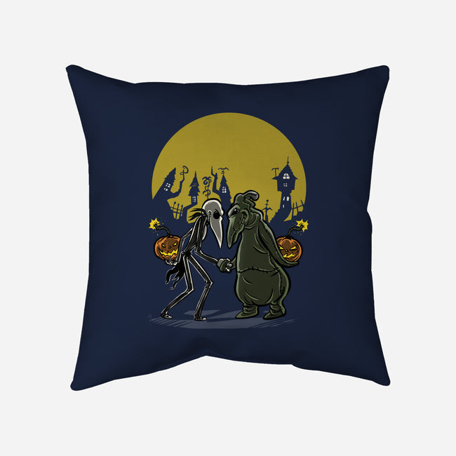 Jack Vs Oogie-None-Removable Cover-Throw Pillow-zascanauta