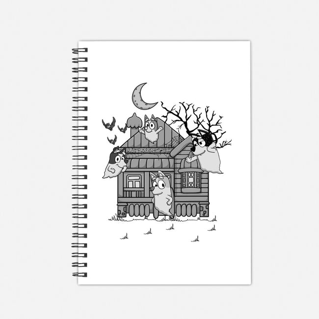 Bluey Haunted House-None-Dot Grid-Notebook-JamesQJO