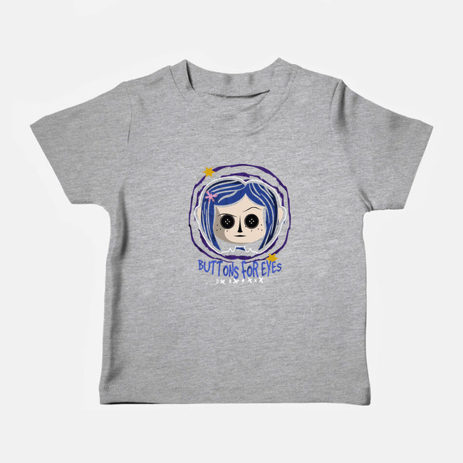 Buttons For Eyes-Baby-Basic-Tee-Liewrite