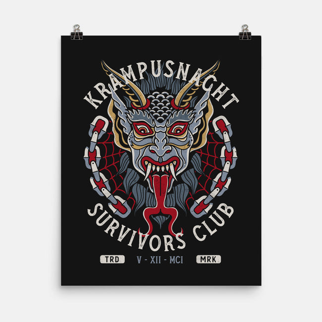 Krampusnacht Survivors Club-None-Matte-Poster-Nemons