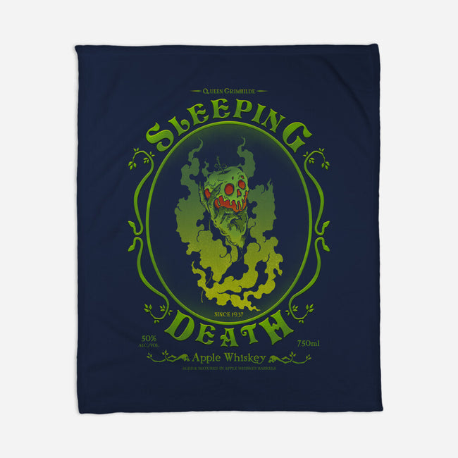 Sleeping Death Whiskey-None-Fleece-Blanket-pigboom