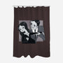 Black And White Love-None-Polyester-Shower Curtain-Gemma Roman