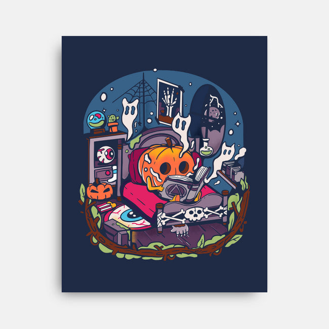 Halloween In Solitude-None-Stretched-Canvas-MULOPOPS