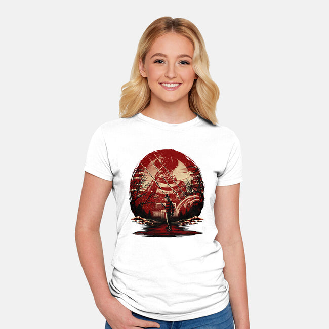 Attack Of Freddy-Womens-Fitted-Tee-hypertwenty